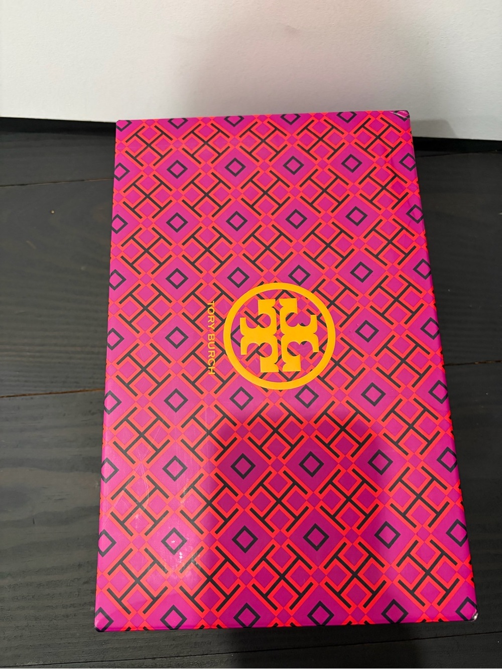 Tory Burch Black Leather & Patent Logo Ballet Flats - Picture 5 of 5